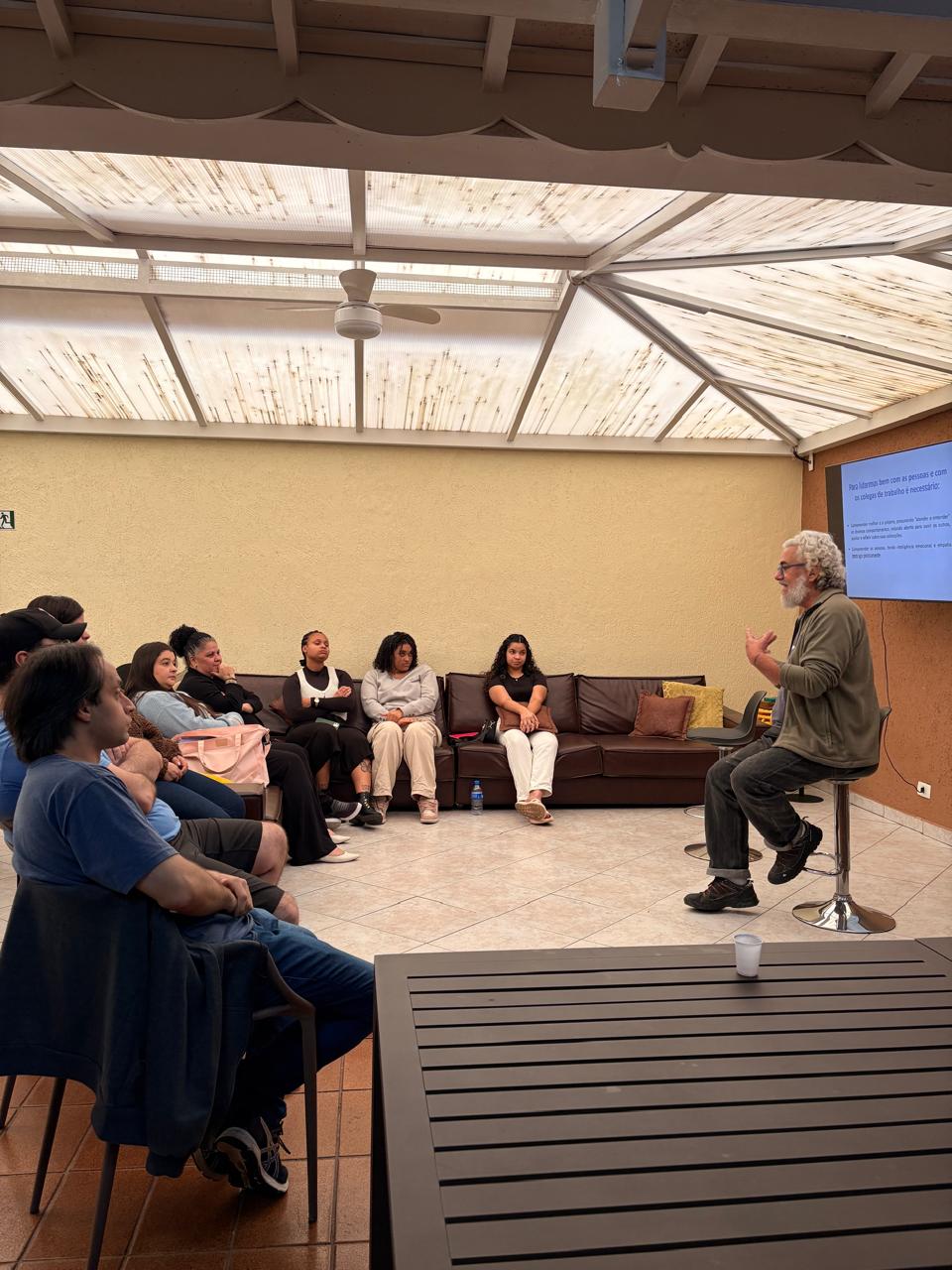 Treinamento de equipe na sede do Grupo Prever